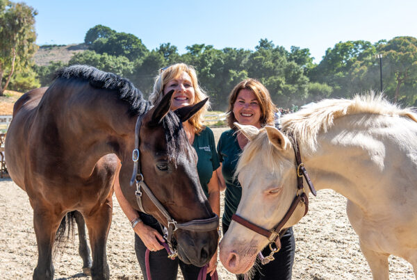 Nancy Schier-Anzelmo and Paula Hertel, co-founders of Connected Horse