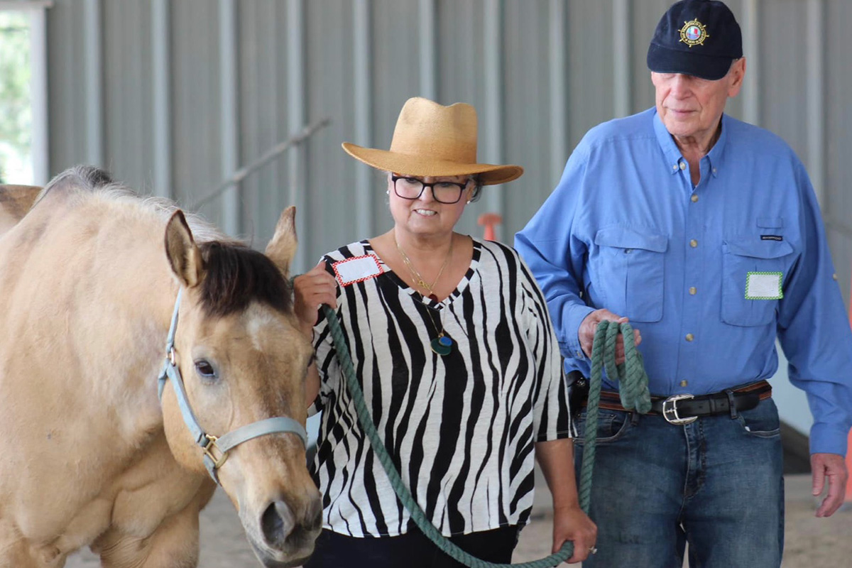 Participants at a Connected Horse workshop in Minden, NV